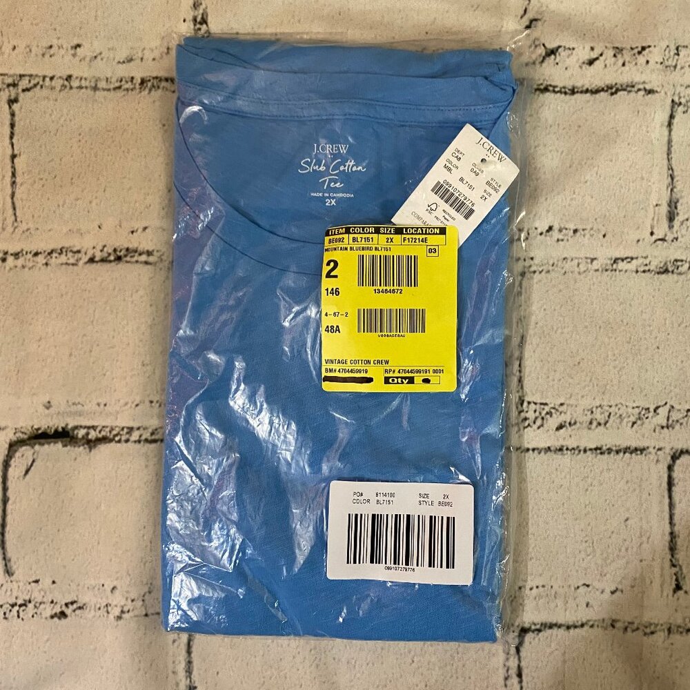 J. Crew Vintage slub cotton crewneck tee 2X - Picture 5 of 8